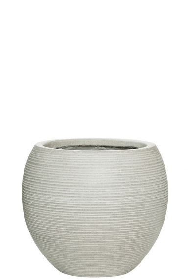 Weißer Blumentopf pottery