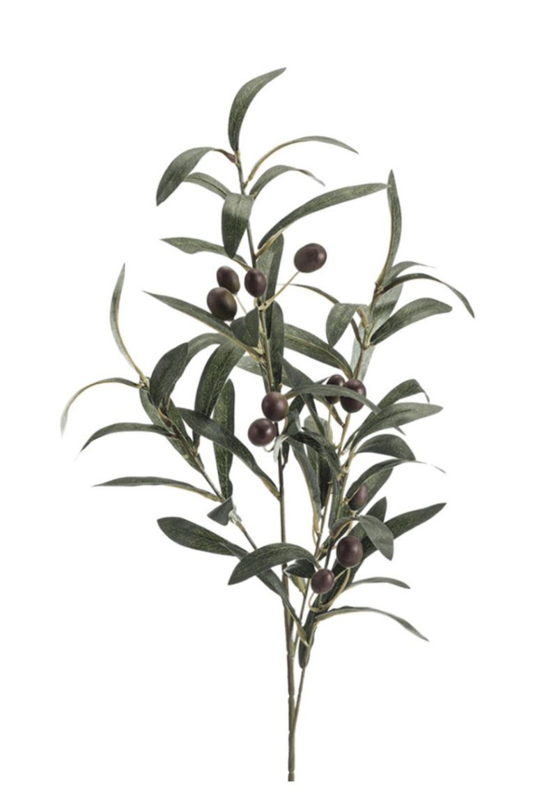 Olivenzweig Natural 75cm DP Kunstpflanzen künstlicher Zweig Oliven 