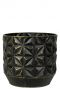 Grosser blumentopf schwarz gold 2